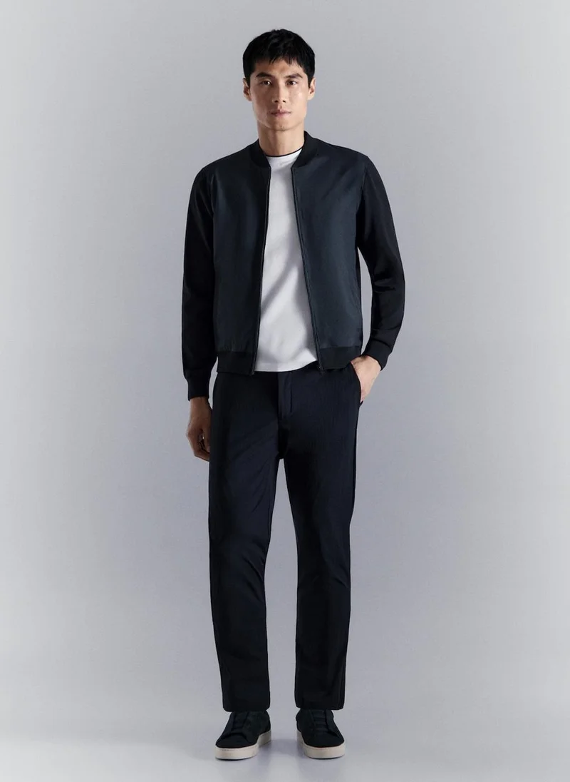 Mango Man  Combined bomber jacket in knit for Men | Best Price UAE